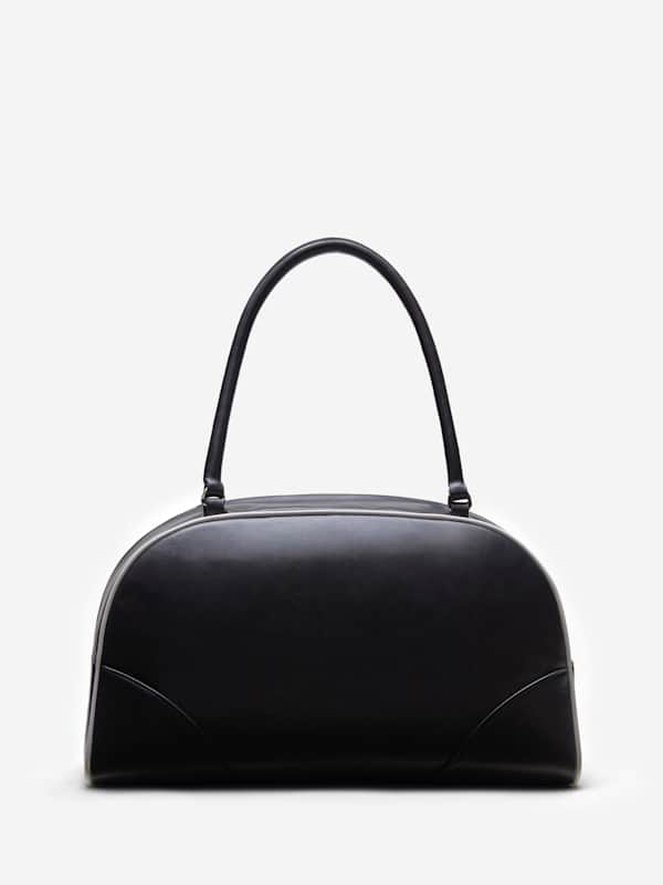 Sac Arianna - Cuir noir et blanc