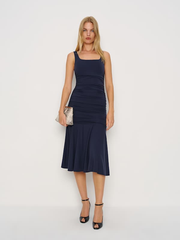 Robe en maille Kayla - Bleu nuit