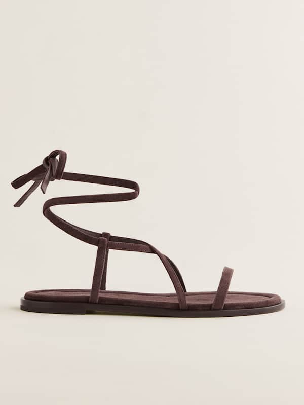 Sandales plates Jamie - Daim expresso
