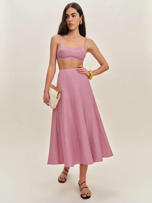 Jori Linen Two Piece - Rose Petals