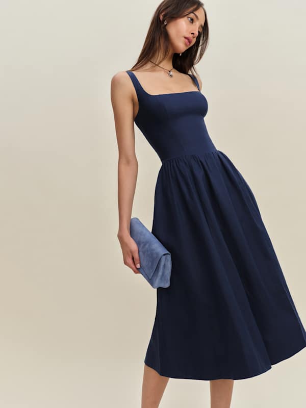 Janu Linen Dress - Danube