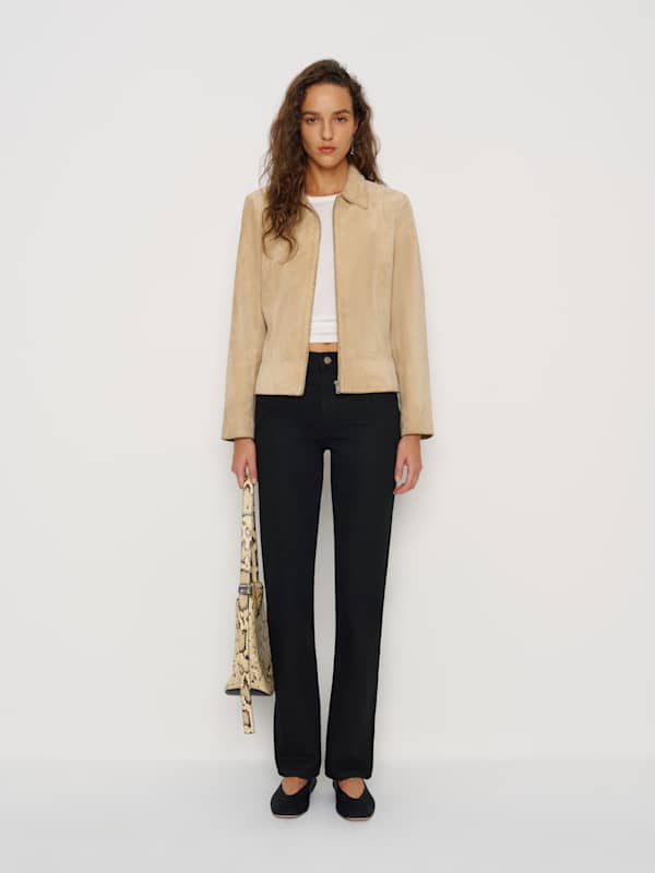 Jean droit taille mi-haute Greer - Noir