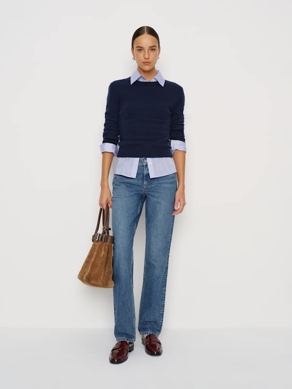 Jean droit taille mi-haute Greer - Pélican