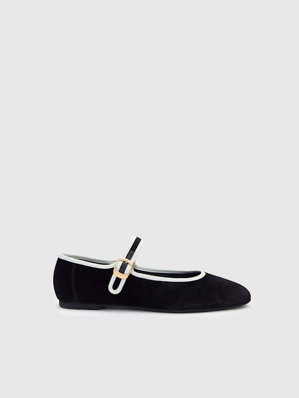 Ballerines Tilly - Velours noir