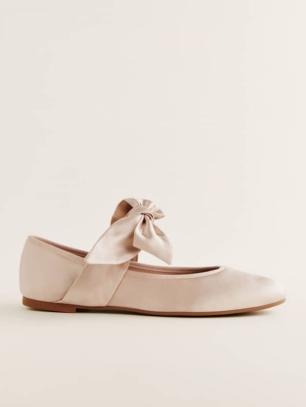 Talia Ballet Flat - Ballet Pink Satin