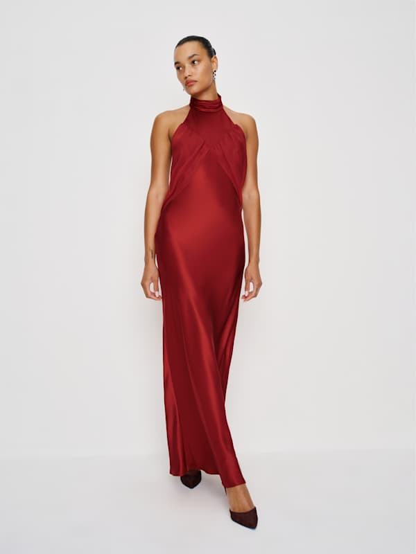 Dorcas Silk Dress - Sangre