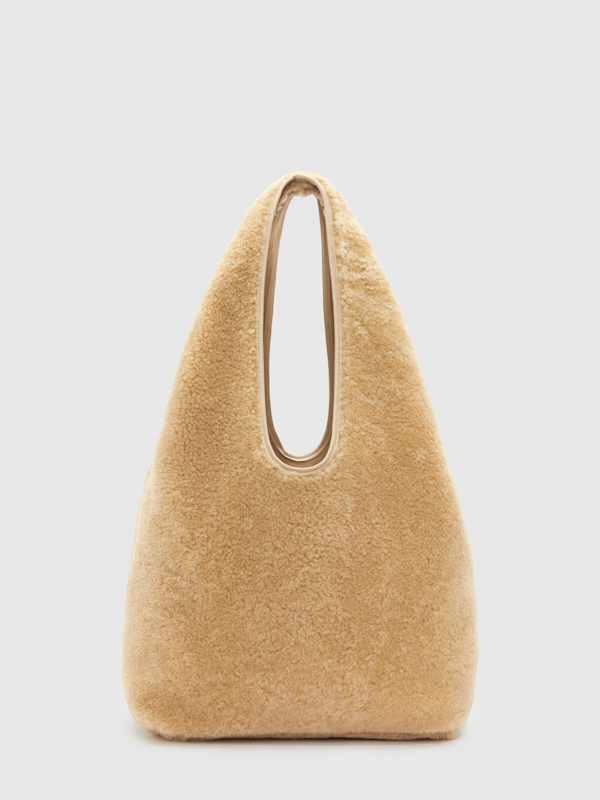 Aurelia Tote Bag - Natural Shearling