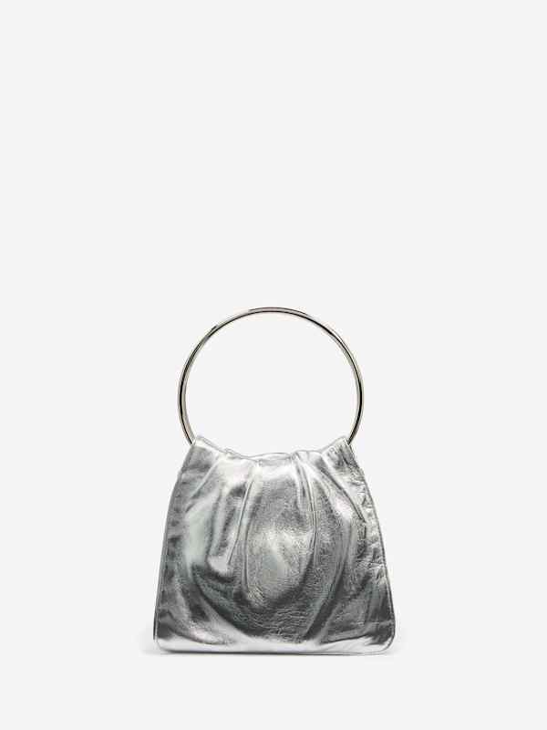 Mini sac Liliana - Cuir argenté
