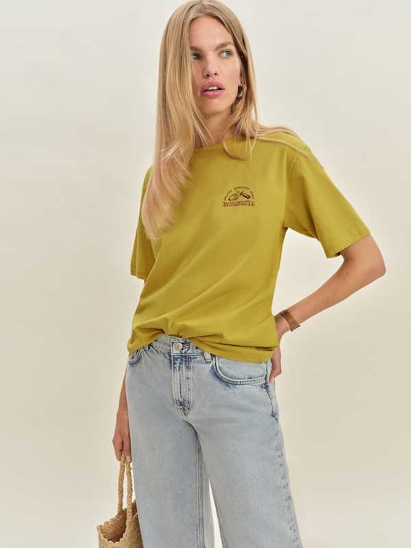 T-shirt en coton biologique M's Aquatic Action Patagonia - Bundle Green