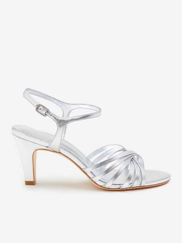 Paloma Heeled Sandal - Silver