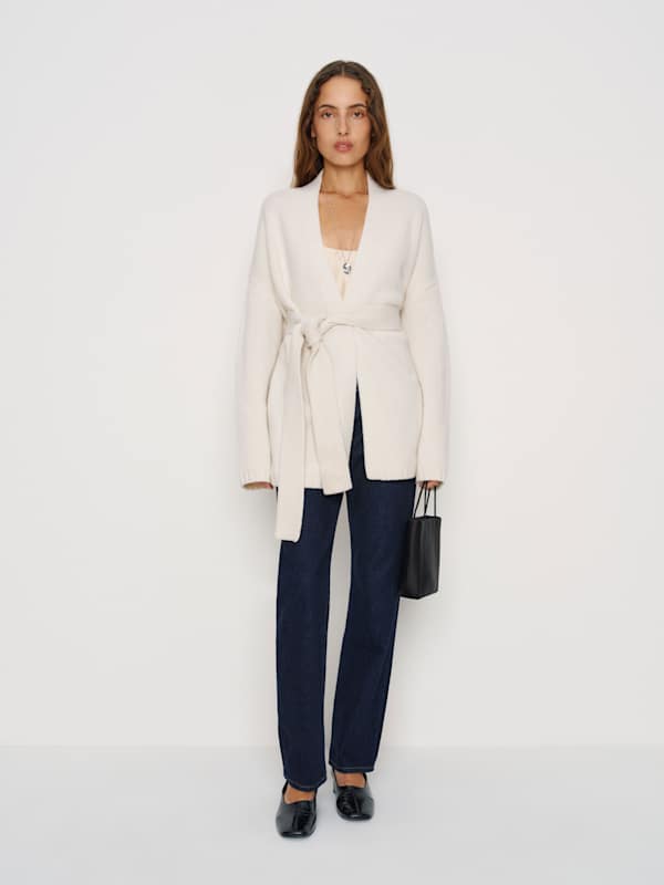 Manteau à ceinture Meg - Arctique