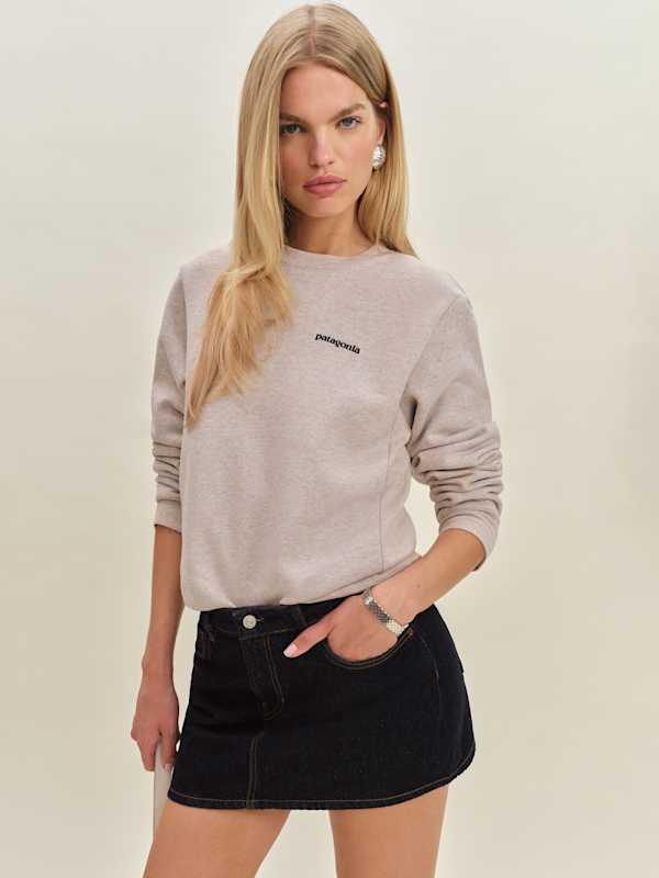 Sweat-shirt ras-du-cou P-6 Logo Uprisal Patagonia - Stingray Mauve