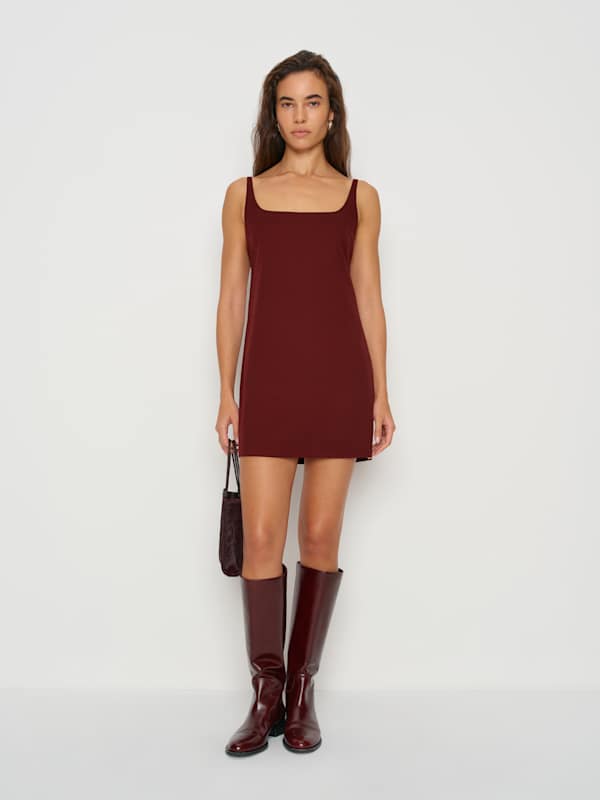 Elinda Dress - Wine