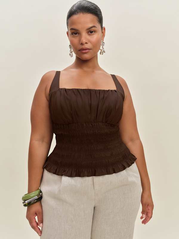 Haut Jeanette grandes tailles - Cafe
