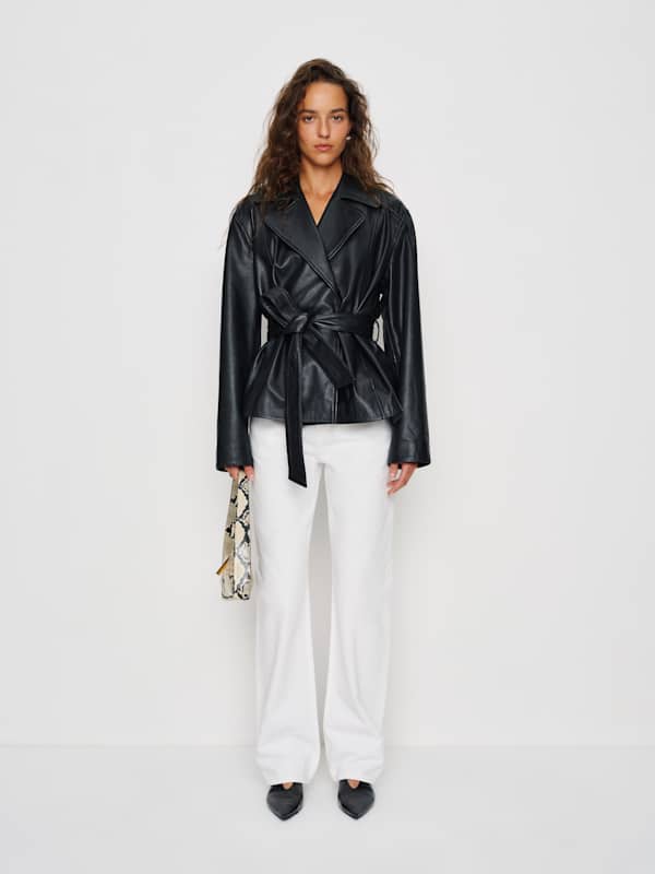Trench court Veda Jaden - Noir