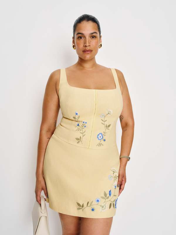 Top en lin Juliet grandes tailles - Parmesan