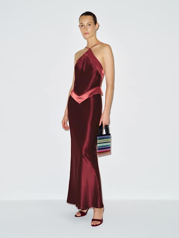 Jillian Silk Dress - Boysenberry