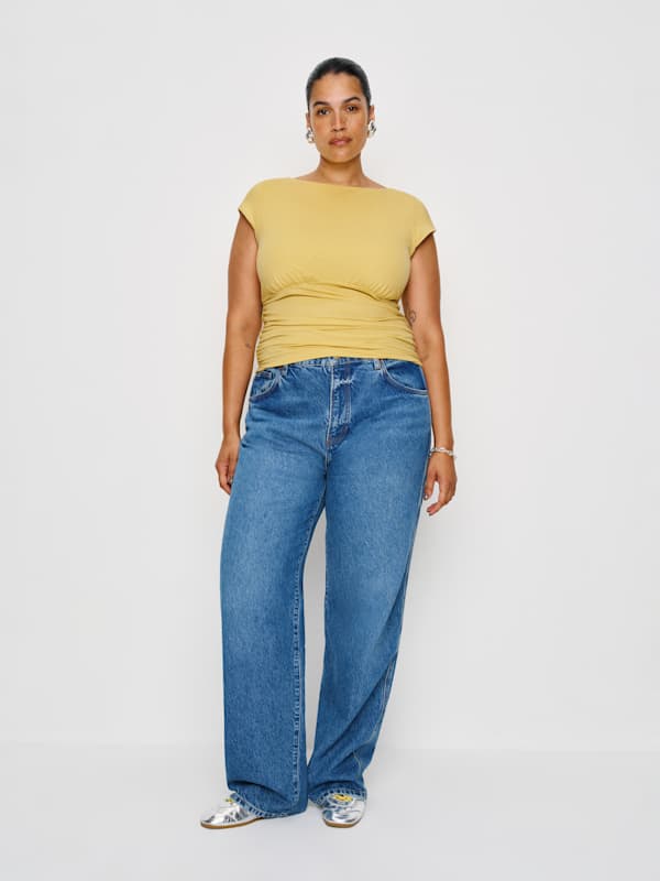 Top en maille Madelyn grandes tailles - Soleil