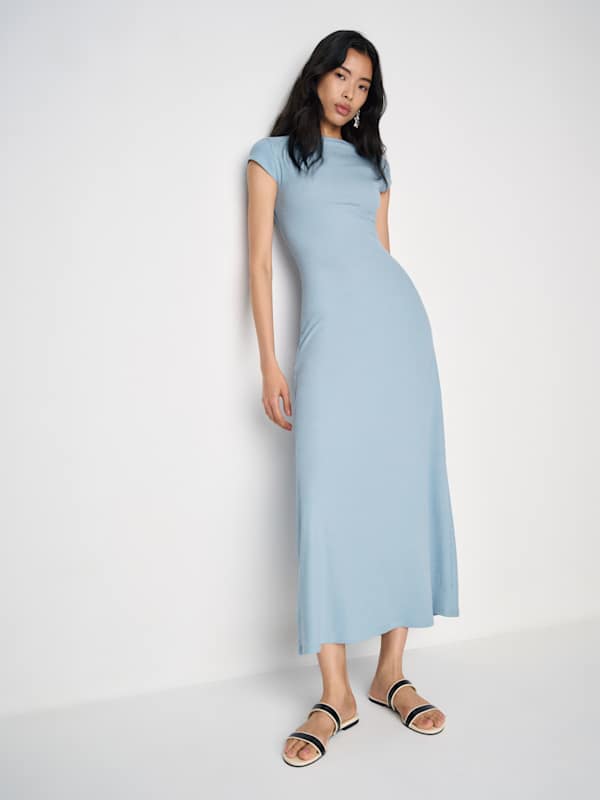 Robe en maille réversible Sophia - Minéral