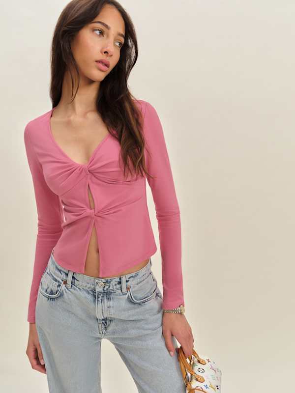 Silas Knit Top - Snapdragon