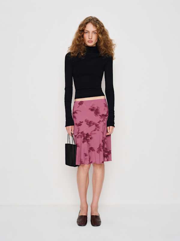 Jupe en maille Cora - Hothouse Rose