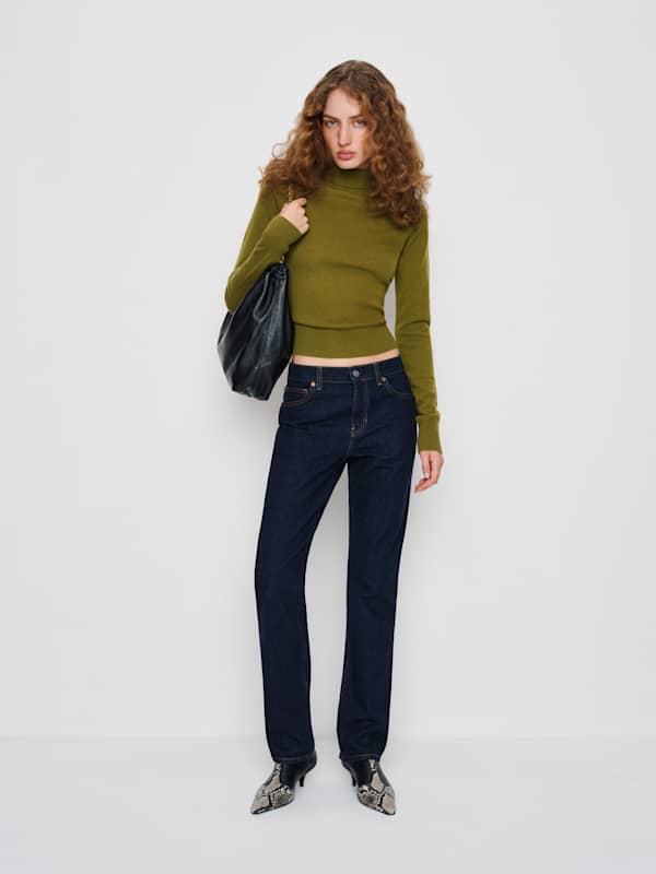Jett Cashmere Turtleneck - Pear