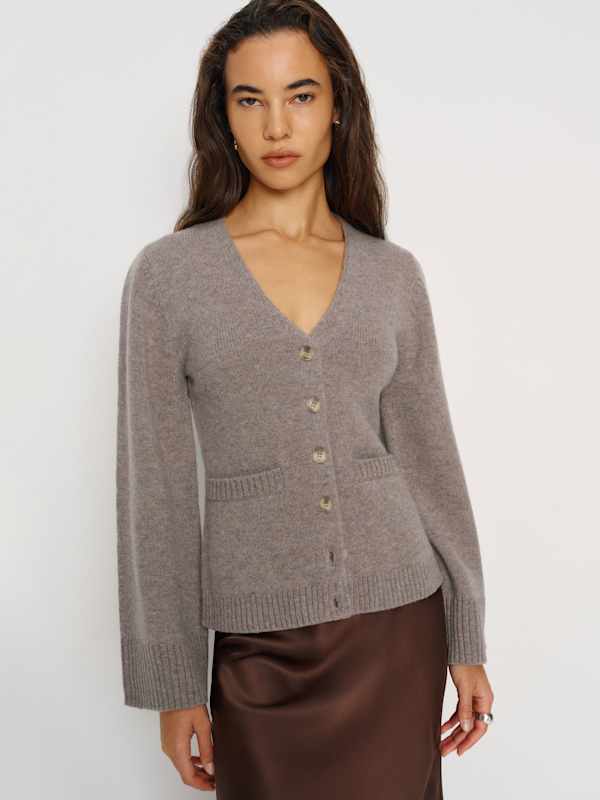 Holden Regenerative Wool Cardigan - Dormouse