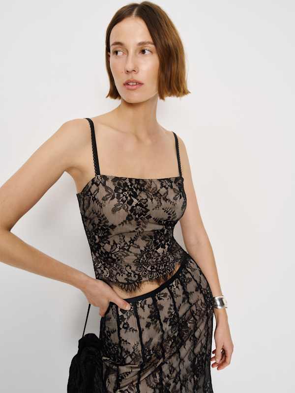 Top Tessi - Dentelle noire