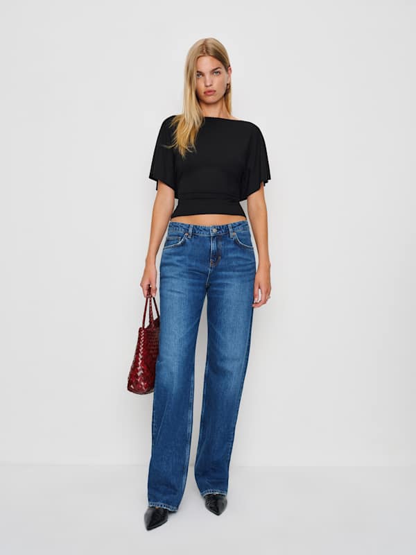 Top en maille Avery - Noir