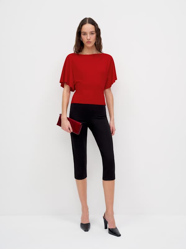 Avery Knit Top - Lipstick