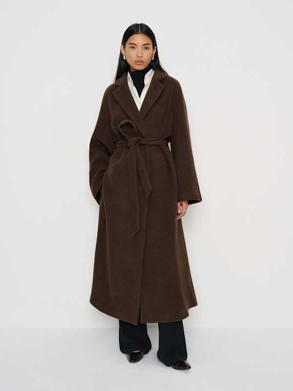 Tula Oversized Coat - Brown