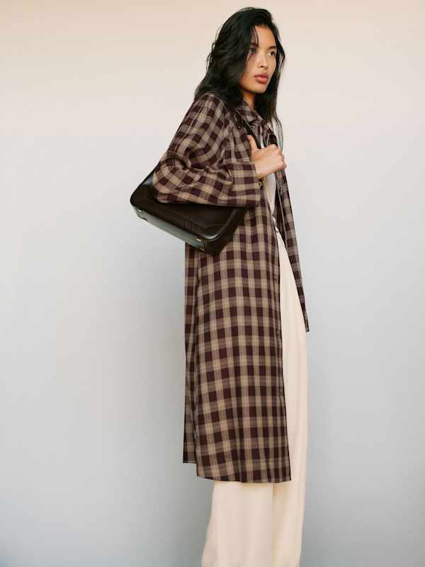Beck Trench - Brown Check