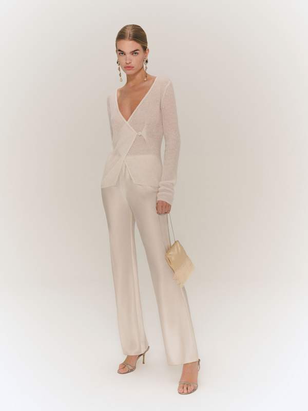 Orson Alpaca Cardigan - White