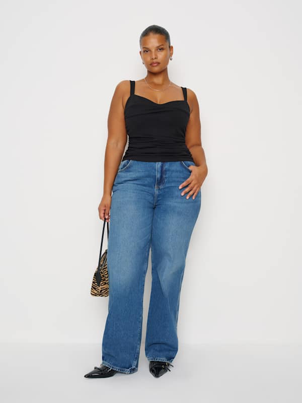 Top en maille Trish grandes tailles - Noir