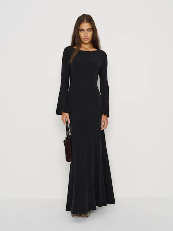 Robe en maille Florence - Noir