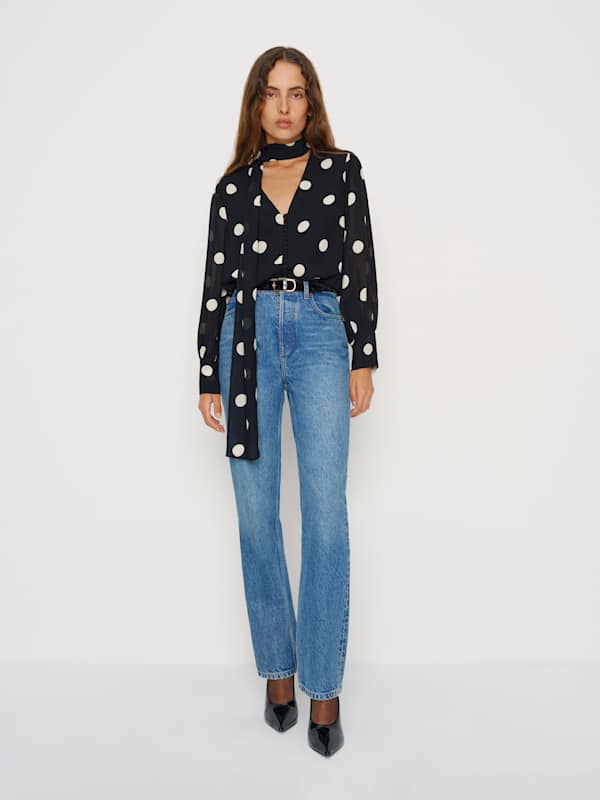 Top oversize Mads - Lune à pois