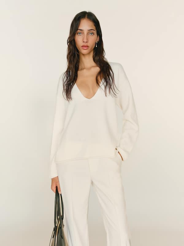 Juno Cashmere Oversized Sweater - Gossamer