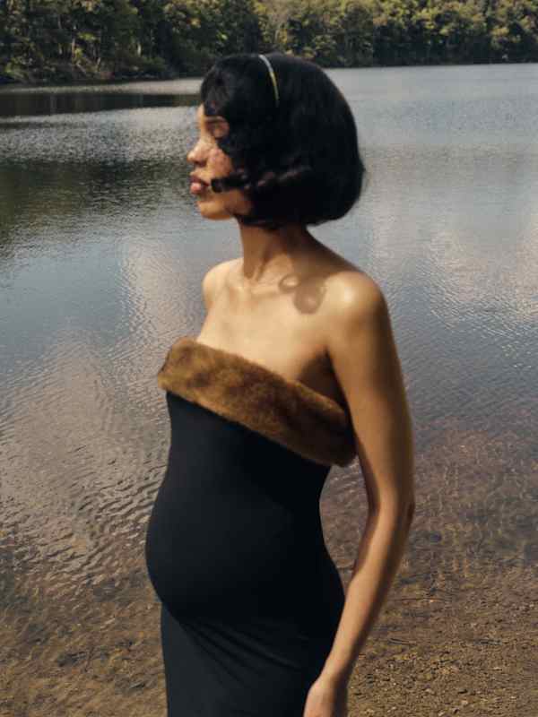 Robe en maille Loom - Noir