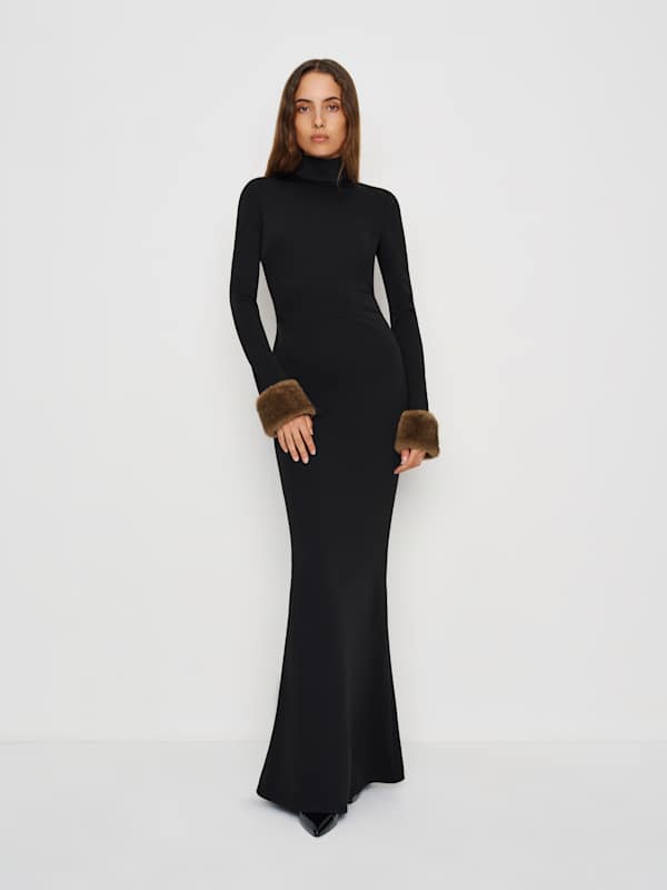Robe en maille Honey - Noir