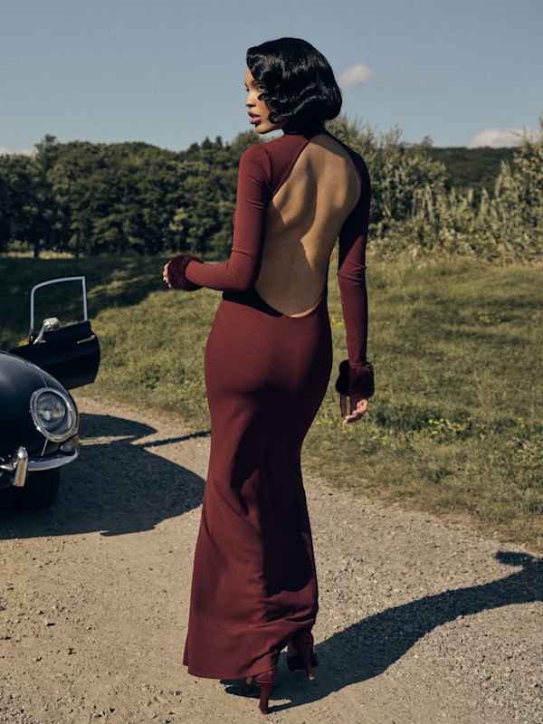 Robe en maille Honey - Chianti