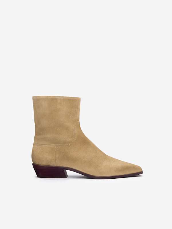 Bottines Dominique - Daim noisette