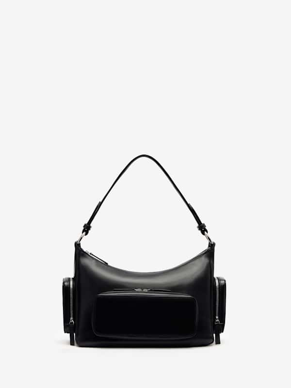 Amara Shoulder Bag - Black Leather