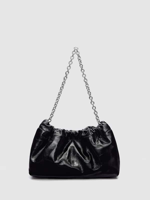 Dahlia Shoulder Bag - Black Leather