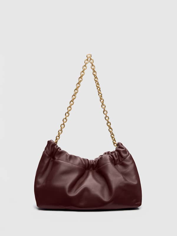 Sac porté épaule Dahlia - Rum Raisin Leather