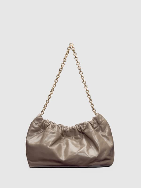 Sac porté épaule Dahlia - Taupe Leather