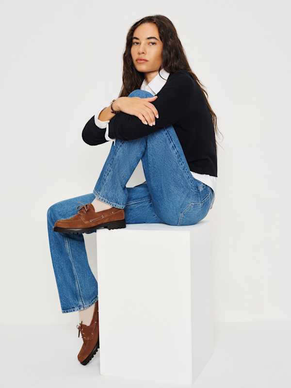 Mocassins style chaussures bateau Oakland - Daim cavalier