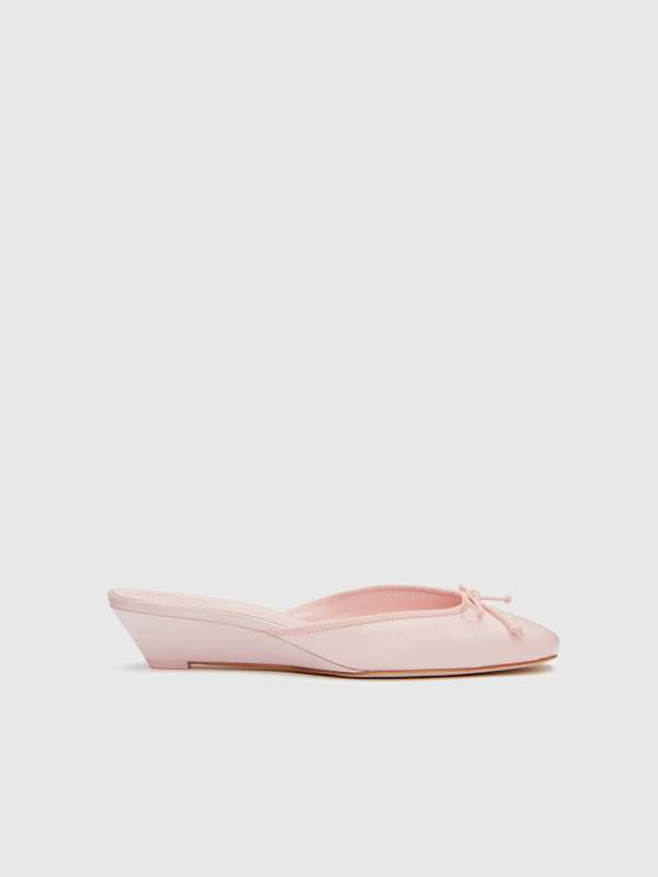 Mules à talons Tilda - Satin Eau de rose
