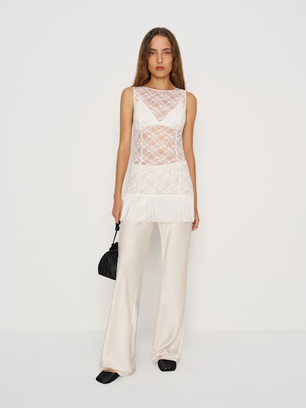 Gabrielle Knit Top - Ivory