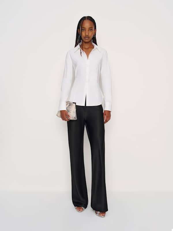 Raya Fitted Shirt - Bright White