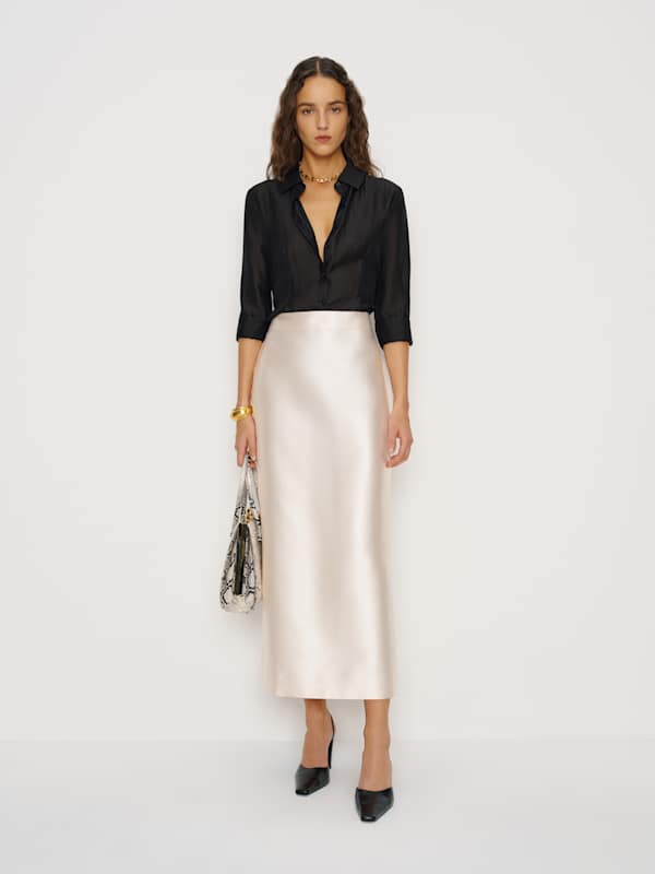 Chemise ajustée Raya - Noir transparent